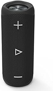 SHARP GX-BT280(BK) Portable Bluetooth Speaker, Wireless Stereo Sound with TWS & Duo Connectivity, Splashproof Rechargeable Compact Speaker with Call Answering, Google & Siri Compatible  Black