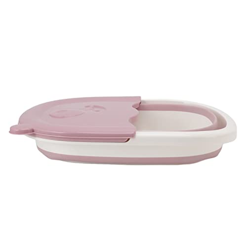 Tina Plegable para Remojo de Pies en Plástico con Asa Rosa miniatura 2