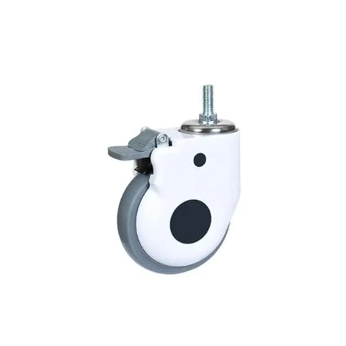 Roulette tpr 5 pouces anti trace pour remplacer les roues de chariot bloquées