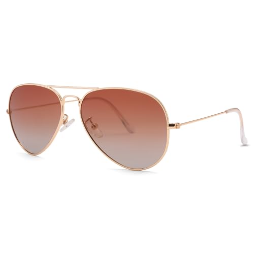 Image of Pro Acme Aviator Sunglasses for Men Women Classic Polarized UV400 Protection