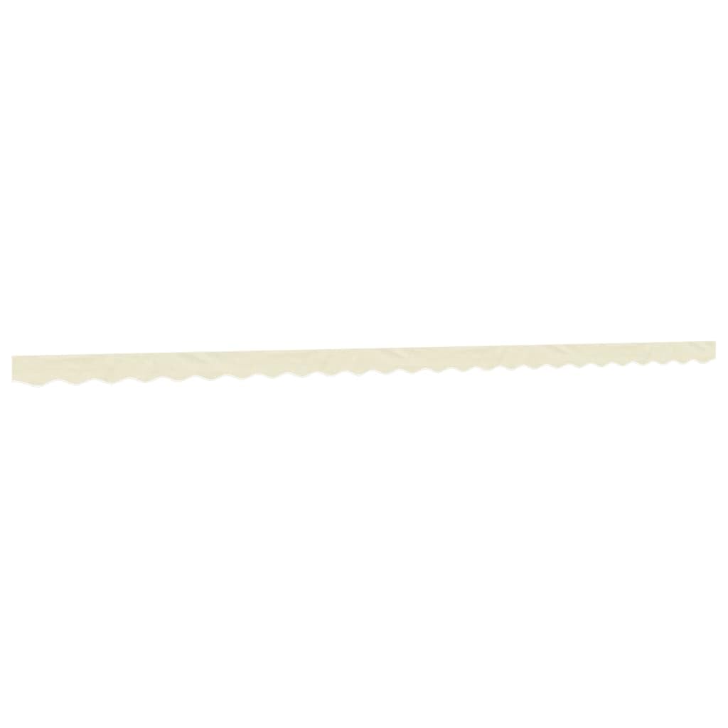 Gecheer Tessuto Ricambio per Mantovana Tenda Strisce,Tela Mantovana per Tenda da Sole da Patio,Terrazzo,Tela di Ricambio per Mantovana di Tenda da Sole,Sostituzione Tenda da Sole,Crema 6 m