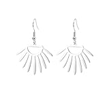 Geometrische Edelstahl-Ohrringe für Damen und Mädchen, modische minimalistische Ohrringe, Büro, Straßenschmuck, Einheitsgröße, Achat