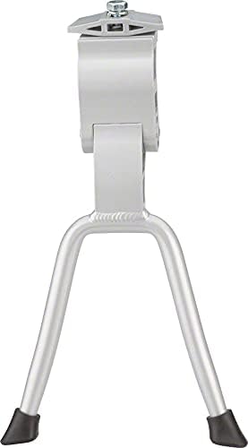 MSW Bike Premium Kickstand, Stable Double-Leg Stance, Strong Lightweight Aluminum, Fits 26 inch & 700c Bikes, Includes Top Mounting Plate, Silver