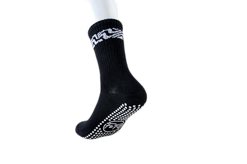 Image of Non-Slip Pilates Socks for Women with Grips - Barre, Yoga, Workout, Studio Grip Socks - Toeless, Breathable, Anti-Skid