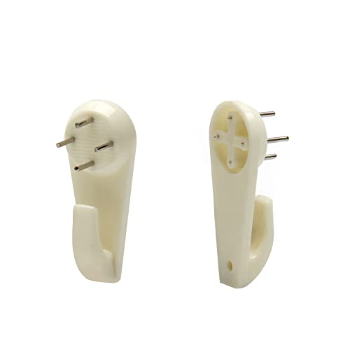 Image of Nails for Hanging Pictures,Picture Hooks Hardwall Hanger for Hardware, Fasteners & Hooks Wall Mount Non-Mark Hook Picture Photo Frame Hangers(100pcs,50*21mm)