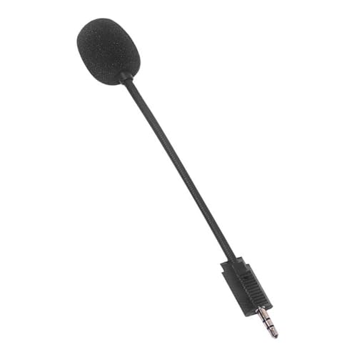HIOPOIUYT Micrófono desmontable para juegos de 3,5 mm para auriculares Rig700 con filtro de espuma para juegos