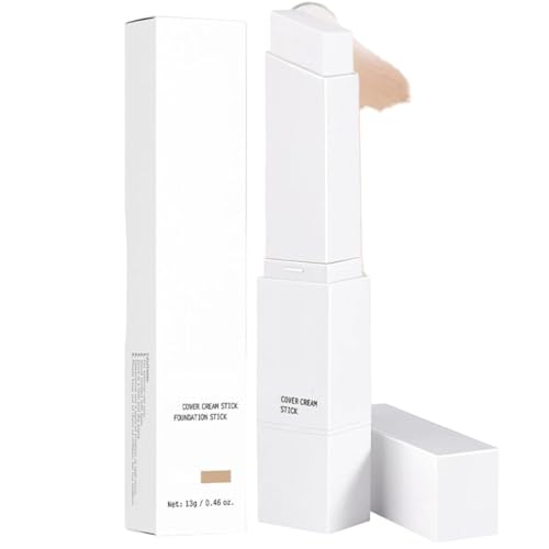 Fond De Teint 2 En 1 Auto Adaptatif Coréen, Fond De Teint Blanc Couvrant Imperfections, Maquillage Coréen, Stick De Maquillage Avec Pinceau Intégré, Fini Naturel Radiant (Natural)