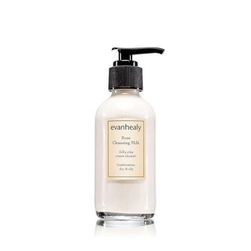 evanhealy Rose Cleansing Milk | Natural Distilled Plant Hydrosols & Essential Oils | Gentle Facial Cleanser for All Skin Types