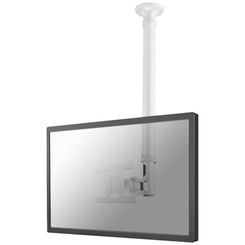 NewStar FPMA-C100WHITE - Soporte de techo para TV, color blanco