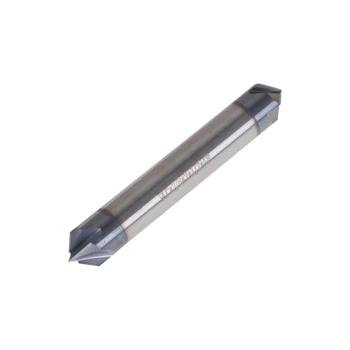Image of 3 /8 Inch Helix Carbide End Mill 90 Degree Double End ATialn Coated 4 Flute