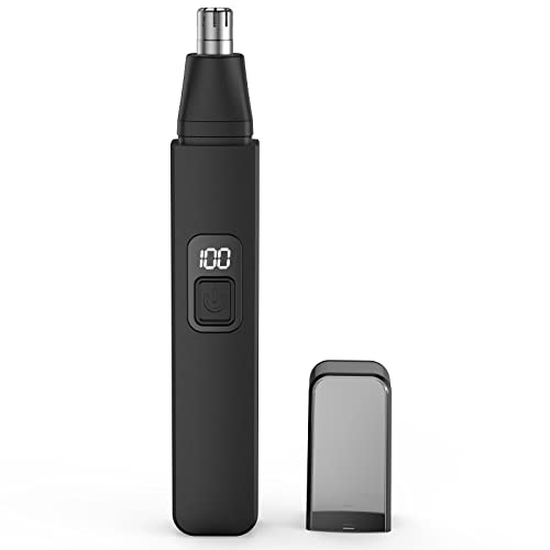 Tondeuse Nez, USB rechargeable électrique pour le nez et les oreilles,Tondeuse à sourcils indoloreet professionnelle pour les hommes et les femmes ttrim