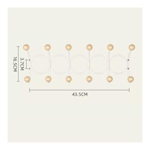 Ganchos de pared for armarios con acabado blanco minimalista y resistente 3