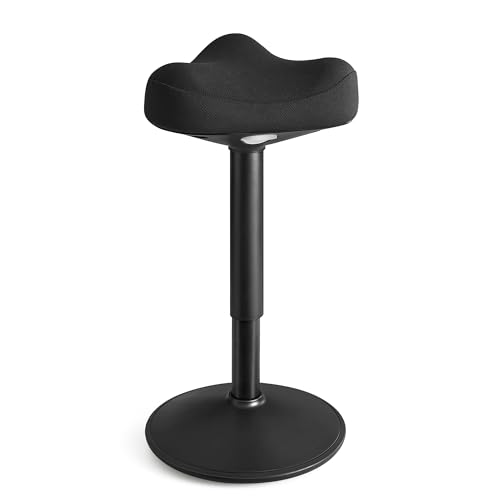 SONGMICS stołek, stołek, odchylany o 360&deg;, krzesło biurowe, regulacja wysokości...