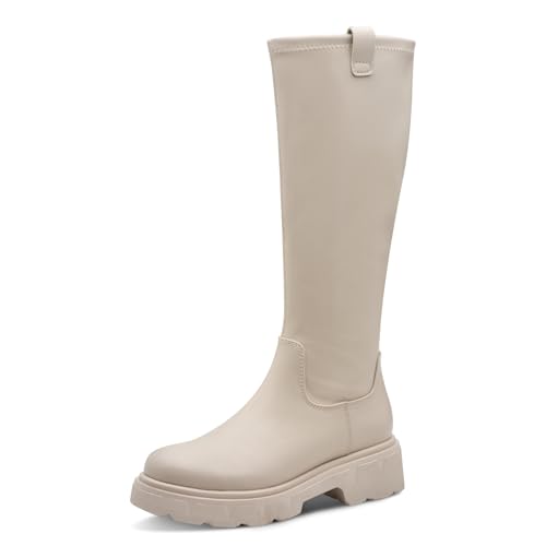 Marco Tozzi 2-25682-45, Stivali alla Moda Donna, Avorio, 38 EU