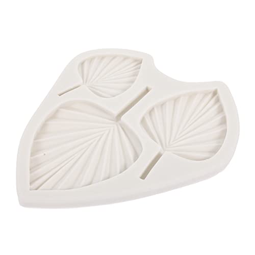 Holibanna Mol Silicona Ventilador para Decoración de Pasteles Moldes para Fondant de Silicona de Alimenticio Diseño de Ventilador de Limpiar y Usar para Bizcochos y Tartas