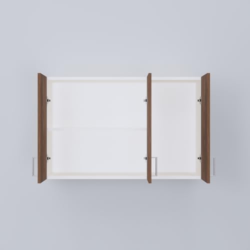 Image of SPECIALITY PANELS 3 Door Modular Wall Mounted Kitchen Cabinet with Adjustable Shelf Space Saving Storage Unit | Engineered Wood Cupboard for Kitchen Living Room Organizer Furniture | DIY Assembly