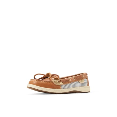 Sperry Women's Angelfish 1-Eye Leather Boat Shoe, Light Brown, 7.5