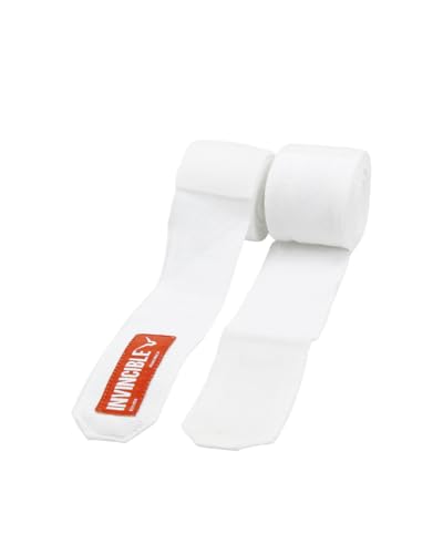 INVINCIBLE Mexican Nylon Style Semi-Stretch Hand Wraps White 4.5 Meter