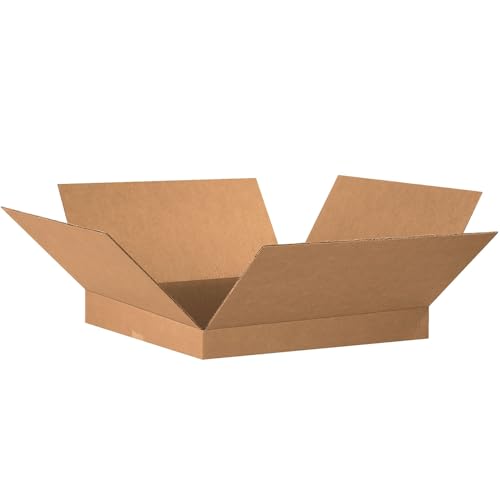 BOX USA 20 Pack of Flat Corrugated Cardboard Boxes, 20