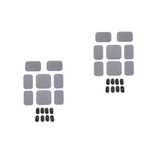 ifundom 16pcs Breathable Cushions Comfortable Padding for Cycling Helmets Lining for Enhanced Comfort and Fit Grey Color Replacement for Your Riding Gear