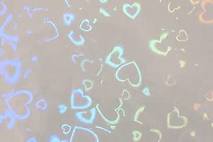 あいちー  ホログラムシート ハートver. Amazon | ホログラムシート透明 20cm×30cm（約A4サイズ）(透明