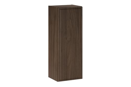 Deconation Armario De Baño De 1 Puerta - L 30 X P 18,5 X H 80 Cm - Caldera Oscuro