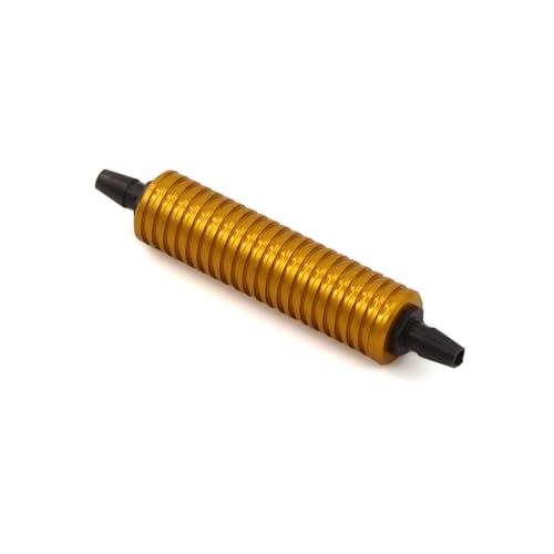 LEWAGH 80119 Fuel Tank Air Cooler Back Pressure for 1/8 1/10 Model RC Nitro Car Hpi Savage Revo Buggy Nitro Car(Orange)