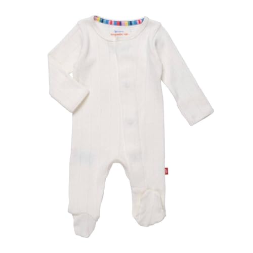 Image of Magnetic Me 100% Organic Cotton Magnetic Baby Footie Pajamas | Super Soft Cotton Fabric | Available in PRE - 24M