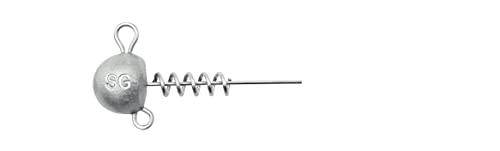 Savage Gear Corkscrew Ballhead Jig Heads, Weight/Contents: 15 g, Pack of 3, Silver, silver colour, 15g / 3 Stück