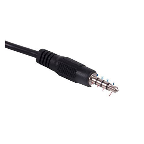 EVURU RS232 USB 4 Pole 3.5mm Stereo Audio Jack Serial Adapter Cable Converter (Size : 6FT, Color : Customize Item)