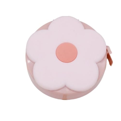 Cinta métrica flexible portátil para medir contorno corporal y ropa rosa 2