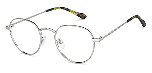 LENSKART BLU | Zero Power Bluecut & Antiglare Computer Eyeglasses | Silver Full Rim Round | For Men & Women | Small | LB E14131 - Image 5