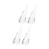 Photo Gallery sosoport 4 pezzi espositore cono in acrilico trasparente supporto solido e compatto per gioielli organizer portagioie portatile ed per vetrine e Photo Gallery sosoport 4 pezzi espositore cono in acrilico trasparente supporto solido e compatto per gioielli organizer portagioie portatile ed per vetrine e
