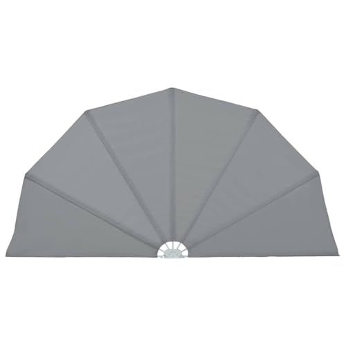 vidaXL Seitenfächer Terrasse 200cm Grau Balkonfächer Seitenmarkise Sichtschutz