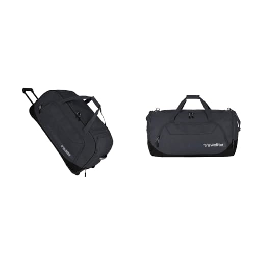 Travelite Trolley Reisetasche Größe XL, Gepäck Serie Kick Off: Praktische Reisetasche für Urlaub und Sport, 70 cm, 120 Liter, Grau
