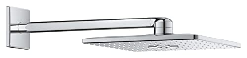 GROHE Set Douche de Tête Bras 2 Jets Rainshower 310 Smartactive Cube 26479000, Chrome, 400 mm