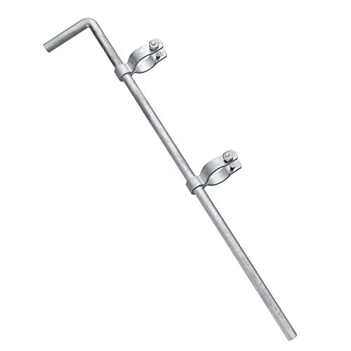 1-3/8" × 32" Gate Cane Bolt, Vivida Gate Drop Rod For Chain Link Fence, Cane Bolt Drop Pin For Single Or Double Gate, Galvanized Steel, 1 Pack #TOP27