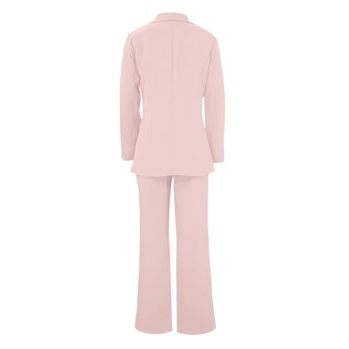 Traje de dos piezas ajustado con blazer de manga larga mujer 5