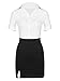 Lorilida Women's Office Secretary Uniform Sexy Teacher Costume Cosplay Lingerie Sexy Clubwear Type B Black XX-Large
