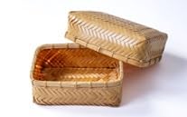 良質な竹を使用した伝統工芸品 竹細工 網代弁当篭(2416105)