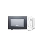 COMMERCIAL CHEF 0.6 Cubic Foot Microwave with 6 Power Levels,Small Microwave with Grip Handle,with 30 Minute Timer and Mechanical Dial Controls,White
