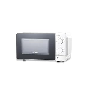 COMMERCIAL CHEF 0.6 Cubic Foot Microwave with 6 Power Levels,Small Microwave with Grip Handle,with 30 Minute Timer and Mechanical Dial Controls,White