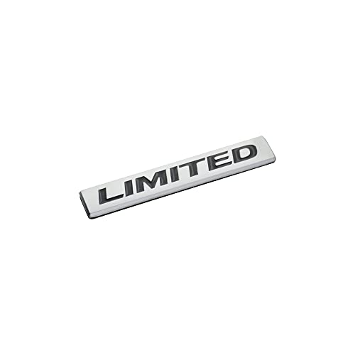 Image of 2Pack Limited Emblem 3D Metal Decal Rear Trunk Sport Badge Sticker Fender Script Nameplate Universal Use (Silver Black)