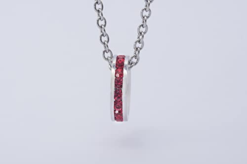 Birthstone Pendant Charm - Full Eternity, Stackable, Birthstone #TOP7