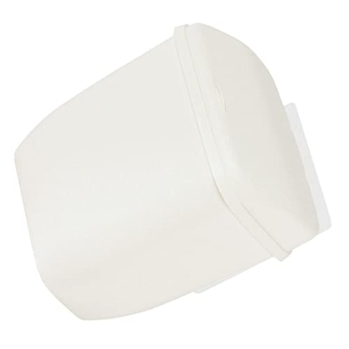 Caneca de basura rectangular blanca para cocina y baño
