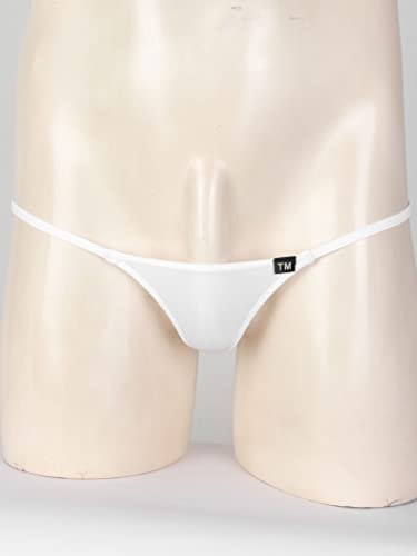 Vxuxlje Men''s Sexy Thongs Underwear Solid Color Stretchy Low Rise Micro G-String Underpants3