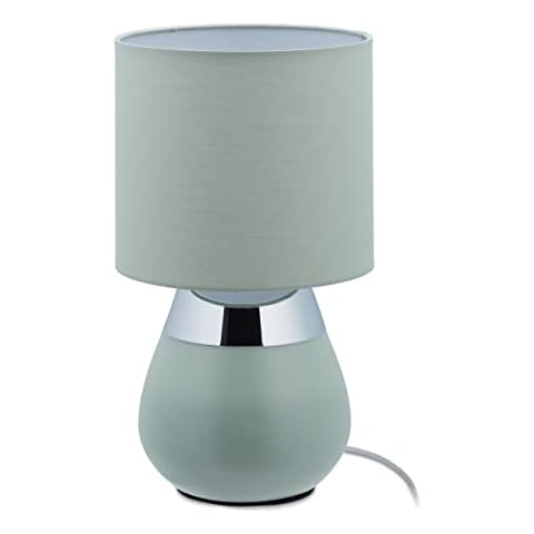 Lámpara de mesa táctil Relaxdays con luz indirecta Cover