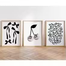 Affiches ludiques noir et blanc KEMEIQI, lot de 3 posters 40x60 cm pour salon sans éclat