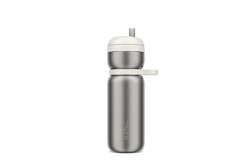 Mepal Insulated Bottle Twist Sport, Leakproof, No Tilt Needed, Vacuum Insulated, 6h Warm, 10h Cold, Water Bottle, 600 ml, Ceramic white - Image 2