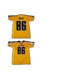 Gotham Rogues Football Jersey Stitch Sewn New Yellow Black (54)